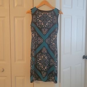 INC-  Sleeveless Dress -paisley pattern fully lined